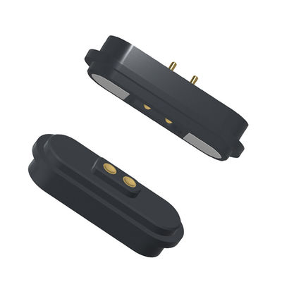 2pin rectangle type male and female magnetic connector for 3A charging