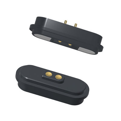 2pin rectangle type male and female magnetic connector for 3A charging