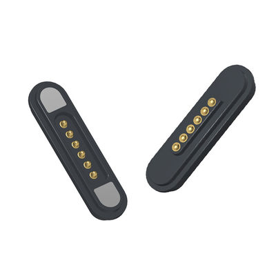 6 Position Magnet Spring-Loaded Pogo Pin Connector  Electric Magnetic Power Connector